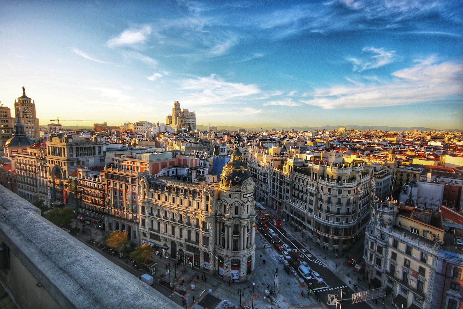 spain travel guide city scale under blue sky