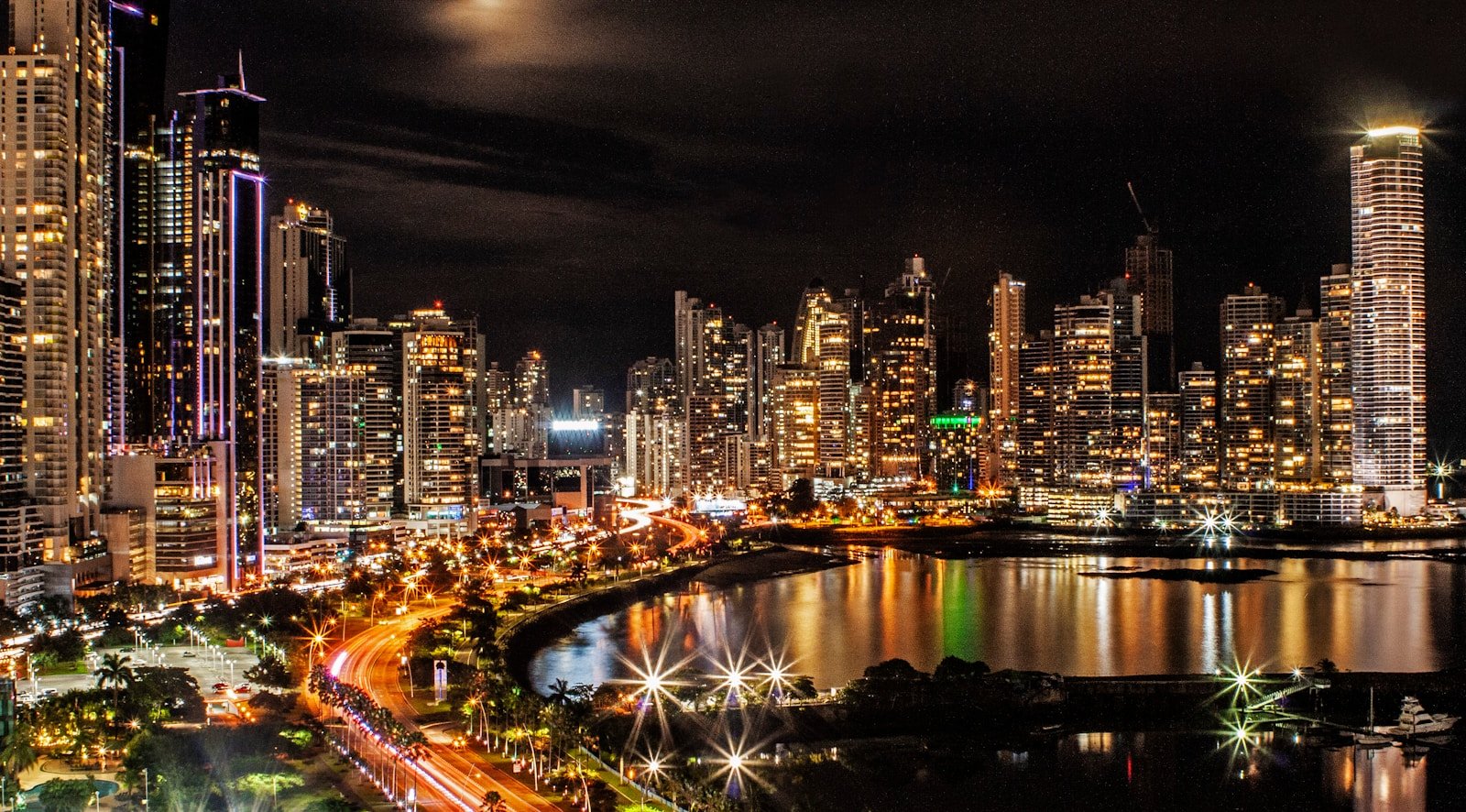 panama travel guide city lights and buildings during nighttime