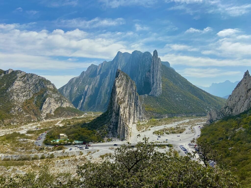 Santa Catarina, Nuevo Leon, Mexico
green and brown mountain under white clouds during daytime