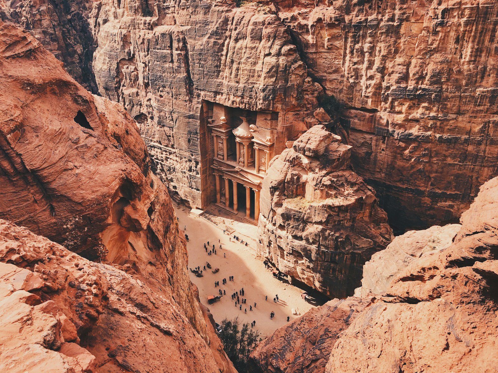 jordan travel guide brown and white concrete building on brown rocky mountain during daytime