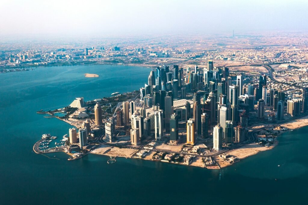 Doha Festival City, Doha, Qatar
aerial photography of concrete buildings