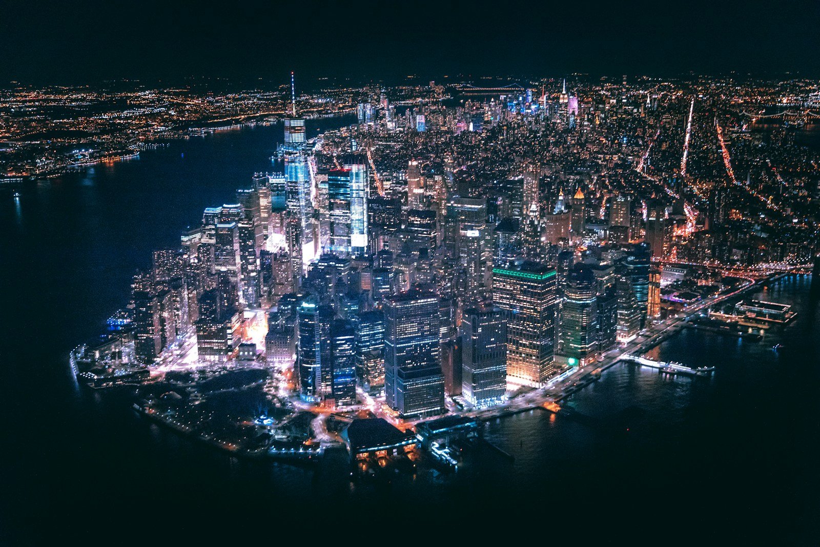 new york travel guide aerial view of city buildings during nighttime