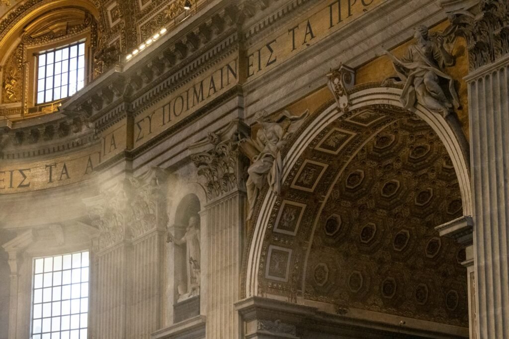 Sistine Chapel a large ornate building with statues