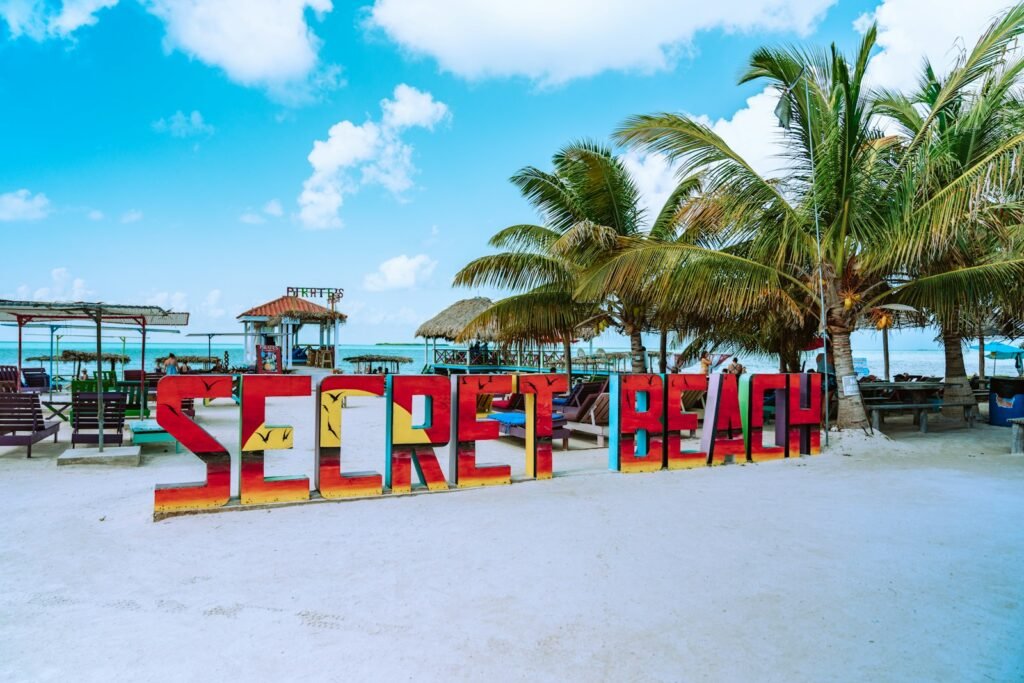 Secret Beach Belize, San Pedro, Belize
red and blue wooden houses near beach during daytime