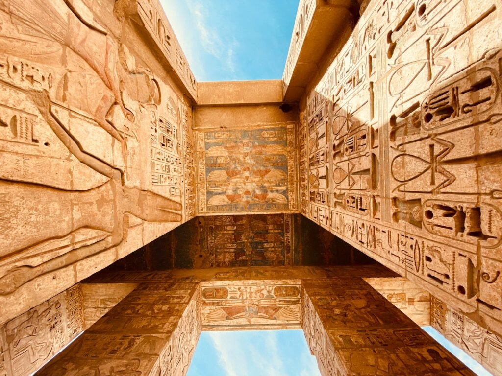 The Theban Necropolis, Al Aqaleta, Egypt
low angle photography of brown concrete building under blue sky during daytime