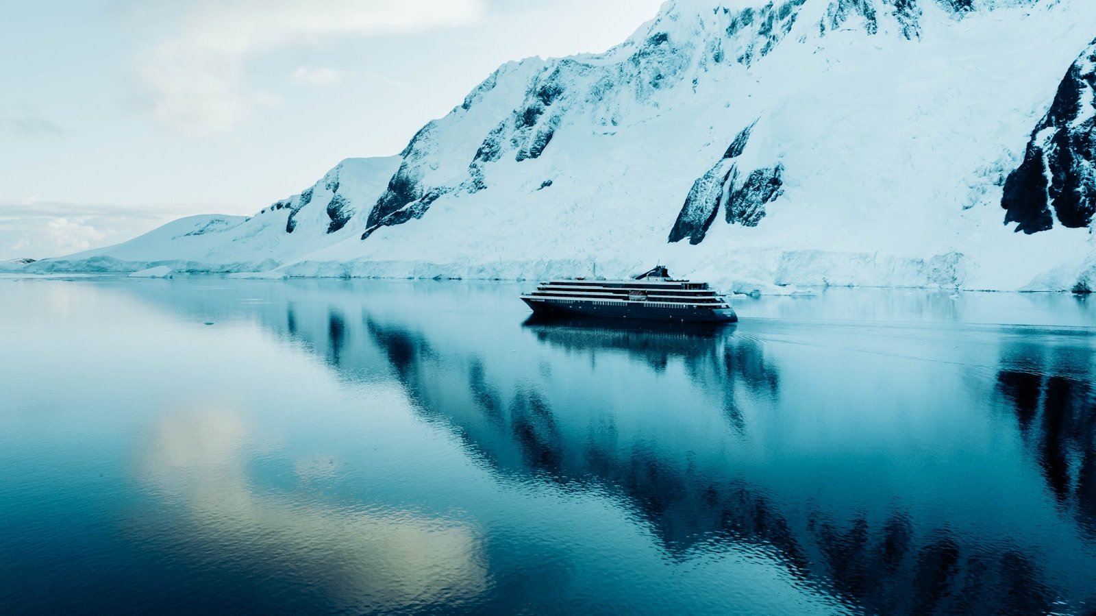 a cruise ship in a large body of water