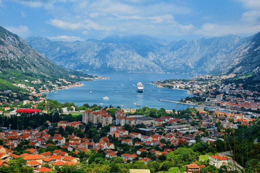 Kotor, Montenegro aerial view of city near body of water during daytime