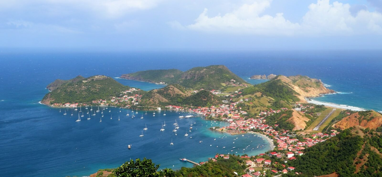 Guadeloupe Travel Guide aerial view of green trees and body of water during daytime