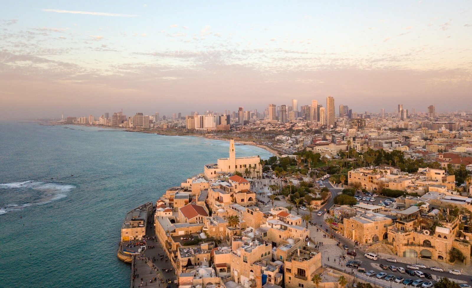 israel travel guide aerial view photography of city beside body of water